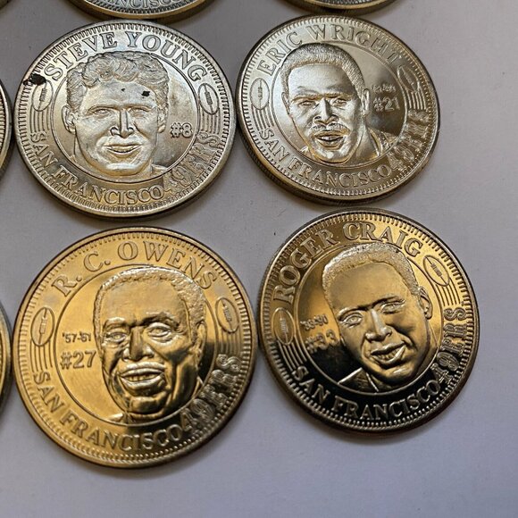 San Francisco 49ers then and now 1994-95 collectable coins 12 of 20 Lot #6 - Picture 9 of 10